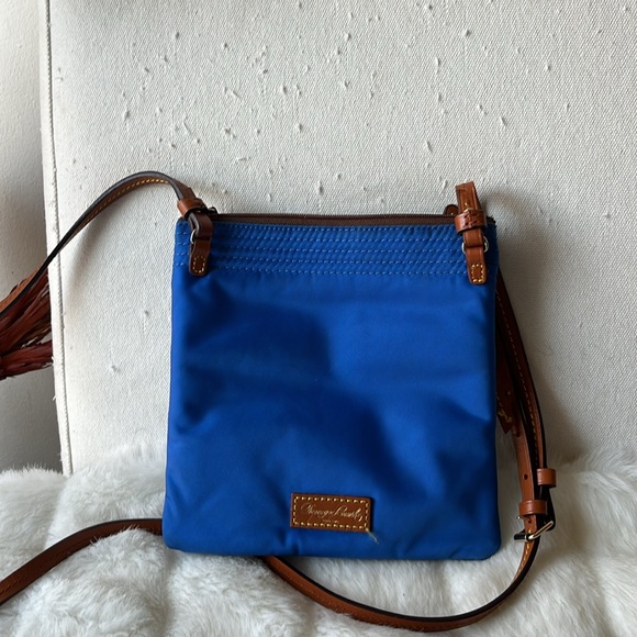 Dooney & Bourke Crossbody  Royal Blue  with Three Zippered Compartments - Picture 1 of 8